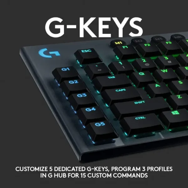 Logitech G915 LIGHTSPEED Wireless RGB Mechanical Gaming Keyboard prix maroc