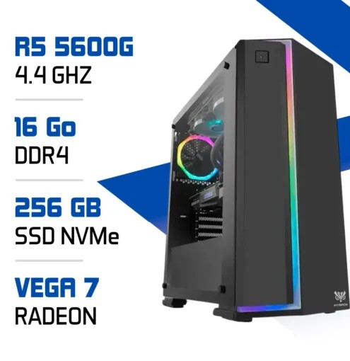 PC Gamer Ryzen 5 5600G/16GB/256GB SSD/Radeon Vega7