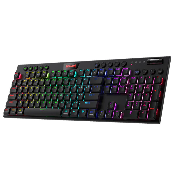 Redragon K618 PRO Wireless Low Profile Red Switches