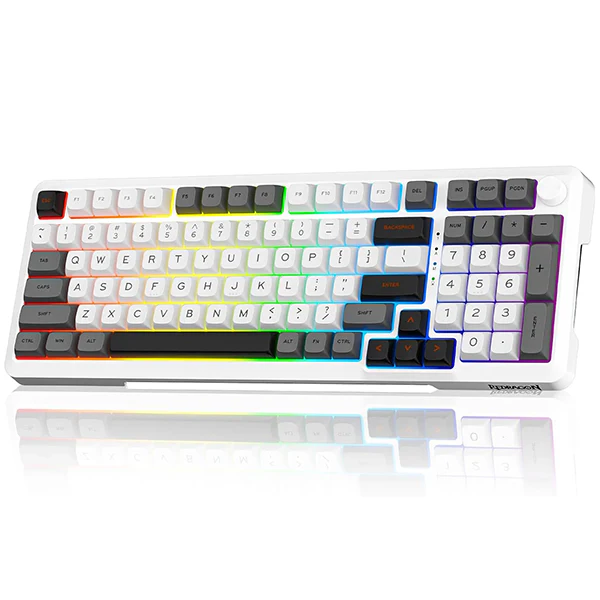 Redragon K688 Pro Wireless (White/Gray/Black) – Le clavier mécanique compact et polyvalent au Maroc