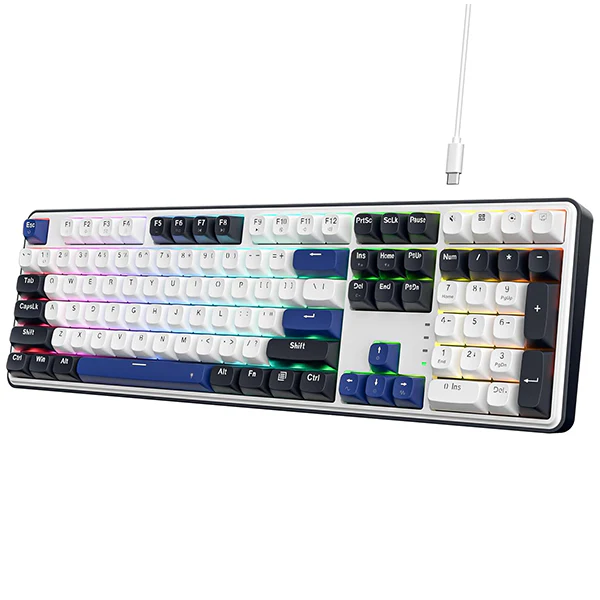 Redragon K689 Wired Mechanical Keyboard (Cerulean Polar) – Performance et Style au Maroc
