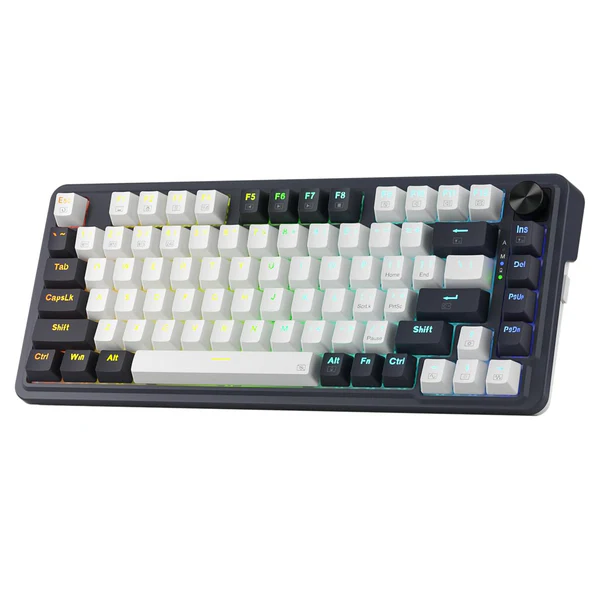 Redragon K673 PRO 75% Wireless RGB Red Switches (Abyssal Blue) – Le clavier mécanique sans fil haute performance disponible au Maroc