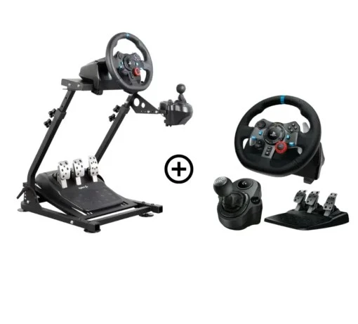 Support + Logitech G29 + Shifter – L’Immersion Sim Racing au Maroc