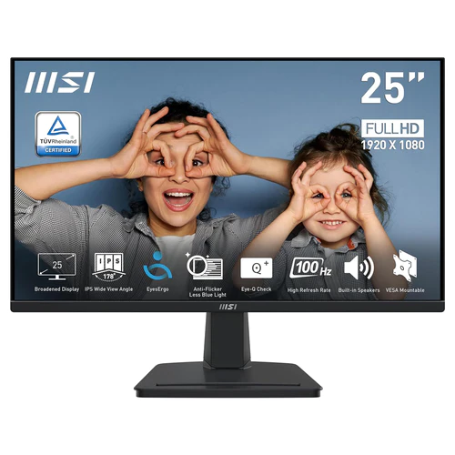 MSI PRO MP251 24.5″ IPS 100 au Maroc – Moniteur Full HD Puissant