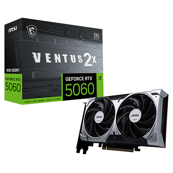 MSI GeForce RTX 5060 8G VENTUS 2X OC - Un concentré d’efficacité pour le gaming nouvelle génération