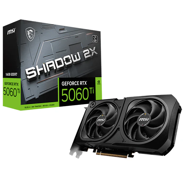 MSI GeForce RTX 5060 Ti 16G SHADOW 2X PLUS – Une carte graphique puissante pour un gaming accessible à tous