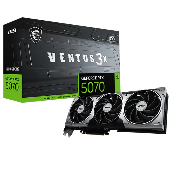 MSI GeForce RTX 5070 12G VENTUS 3X OC – L’efficacité thermique et la puissance nouvelle génération