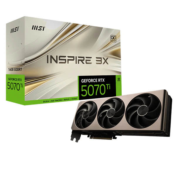 MSI GeForce RTX 5070 Ti 16G INSPIRE 3X OC : une nouvelle ère de puissance graphique signée MSI
