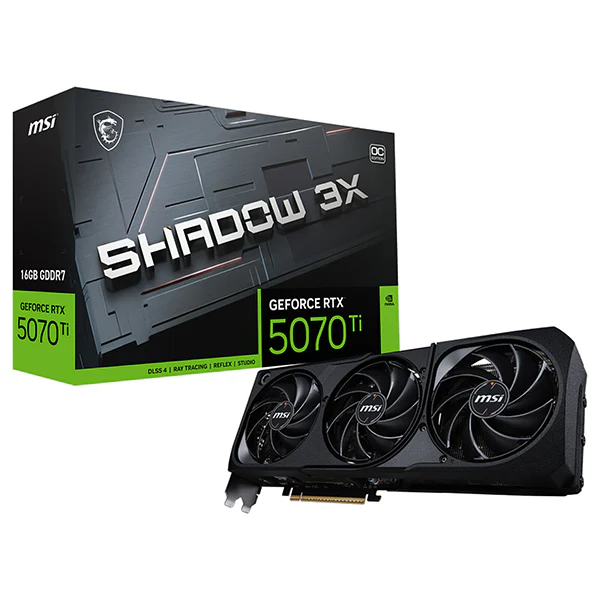 MSI GeForce RTX 5070 Ti 16G SHADOW 3X OC - La puissance de l’ombre entre vos mains