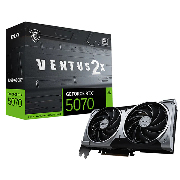 MSI GeForce RTX 5070 VENTUS 2X OC 12GB GDDR7 Maroc : la nouvelle génération graphique à votre portée