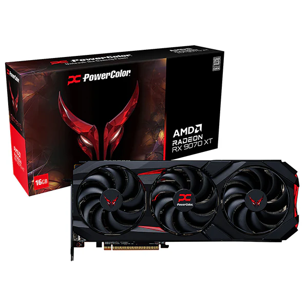 PowerColor Red Devil AMD Radeon RX 9070 XT 16 Go Special Edition (Sans emballage) – La carte graphique des gamers ambitieux