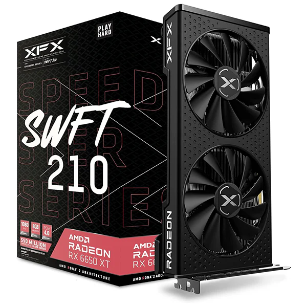 XFX AMD Radeon RX 6650 XT Speedster SWFT 210 8GB GDDR6 – la carte graphique idéale pour le Gaming 1080p et 1440p